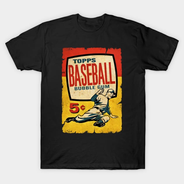 VINTAGE BASEBALL - TOPPS CARDS 5C T-Shirt by kedaiadon